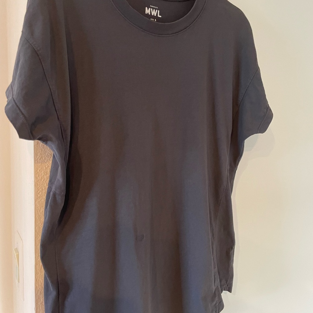 MWL grey T-shirt “yoga” top worn and washed once.